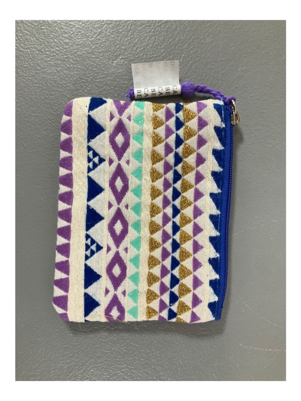 America & Beyond Luxe Lilac Embellished Tote with Pom-Pom Trim and Crossbody Str